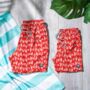 Father And Son Matching Turtle Print Swim Shorts, thumbnail 2 of 8