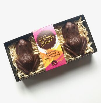 Vegan And Dairy Free Milk Chocolate Frogs, 2 of 3
