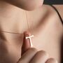 Saint Francis Tau Cross Necklace, thumbnail 4 of 9