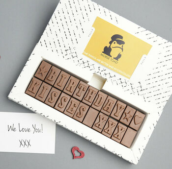 Personalised Chocolate 22 Letters, 4 of 5