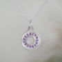 Pave Amethyst Necklace With Recycled Sterling Silver, thumbnail 4 of 5