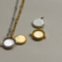 Beaded Initial Necklace Sterling Silver / Gold Vermeil, thumbnail 1 of 6