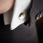 Francis Bronze Cufflinks With Personalised Pouch, thumbnail 3 of 7