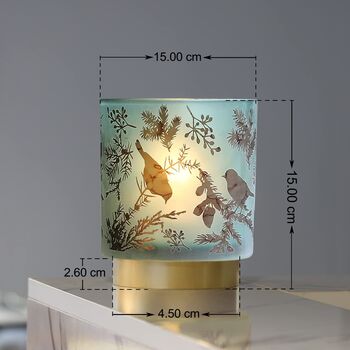 Cordless Decorative Glass Table Lamp, 6 of 7