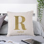 Sparkle Big Letter Cushion Cover, thumbnail 1 of 3