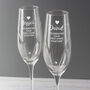 Personalised Celebration Swarovski Champagne Flutes, thumbnail 4 of 6