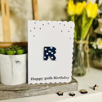 Personalised Alphabet Letter Any Age Birthday Card, 6 of 6