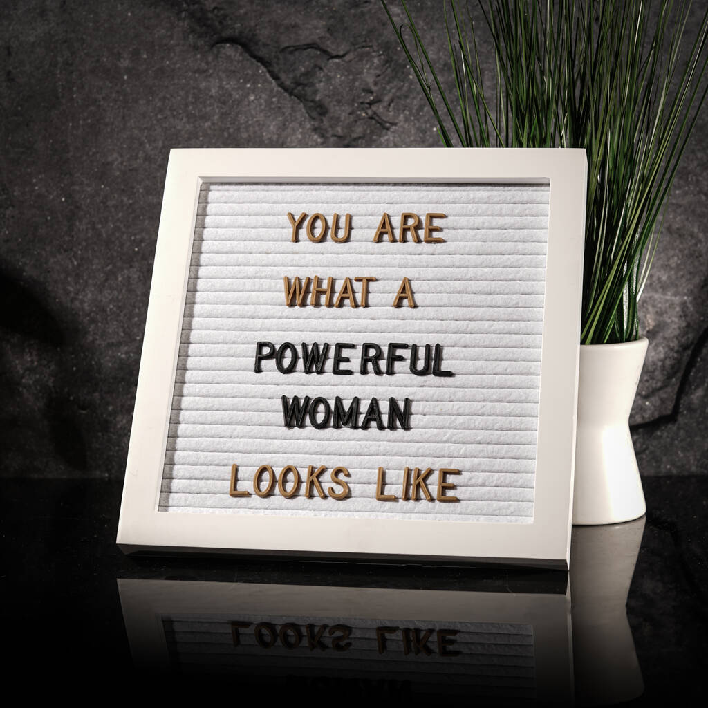 Small Black Felt Letter Board With Characters By Nikita By Niki