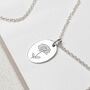 Sterling Silver November Birth Flower Necklace, thumbnail 1 of 5