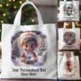 Personalised Christmas Breakout Elf Tote Gift Bag, thumbnail 1 of 6