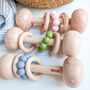 Personalised Wooden Baby Rattle Montessori Inspired, thumbnail 3 of 5