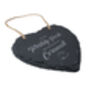 We're Terribly Posh, We Holiday In Cornwall Novelty Slate Hanging Heart Decoration, thumbnail 4 of 4