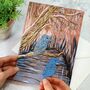Plantable Kingfisher Seed Paper Card, thumbnail 1 of 5