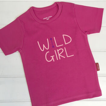 Personalised Wild Child T Shirt, 3 of 8
