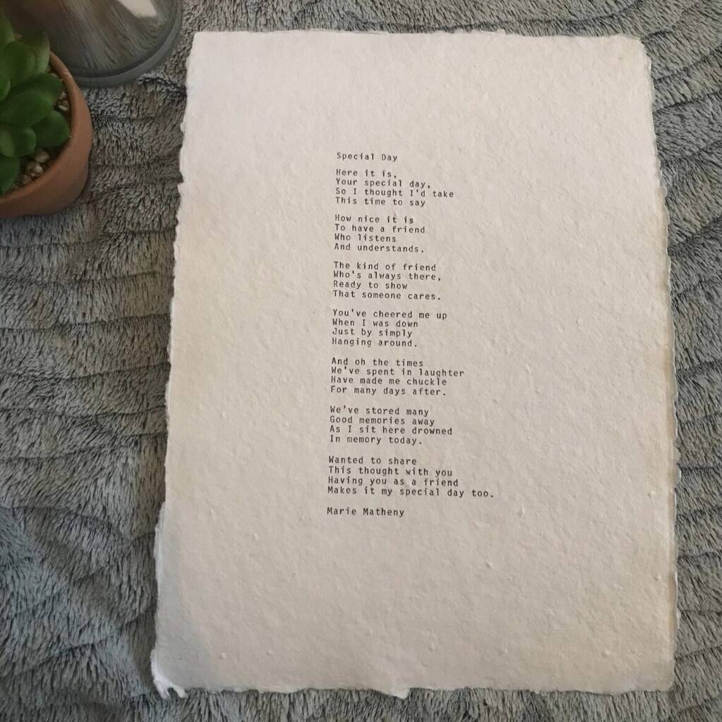 A4 Personalised Custom Vintage 20th Century Typewriter Print, 1 of 4