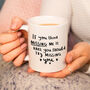 'Think Missing Me Is Hard, Try Missing You' Mug, thumbnail 2 of 8