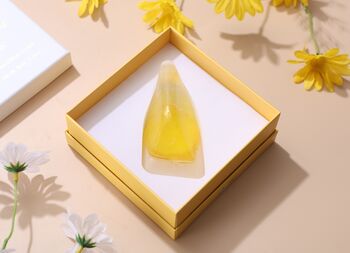 Citrine Crystal Soap With Real Citrine Heart Shaped Crystal Inside, 5 of 8