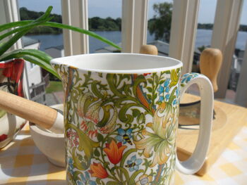 Medium China Jug In Golden Lily Design, 4 of 9