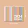 2024 Calendar | Patel Minimalist | Landscape | A4, thumbnail 7 of 9