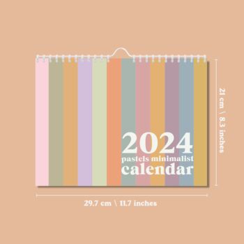 2024 Calendar | Patel Minimalist | Landscape | A4, 7 of 9