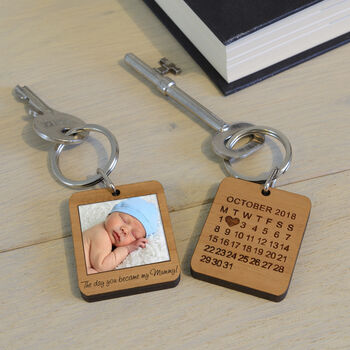 Personalised 'The Day You Became My…' Photo Key Ring, 4 of 5