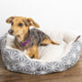 Grey Cosy Scalloped Pet Bed, thumbnail 1 of 7