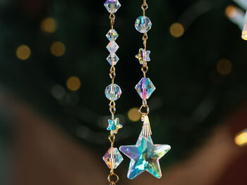 Christmas Hanger, Crystal Stars And Beads, 4 of 4