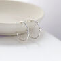 Silver Twist Hoops, thumbnail 1 of 4