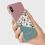 Personalised Pink Flowers Geometric Phone Case, thumbnail 3 of 6