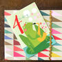 Frog 4th Birthday Card, thumbnail 3 of 5