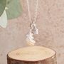 Little Acorn And Oak Leaf Silver Or Gold Necklace, thumbnail 6 of 7