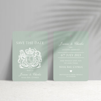 Passport Wedding Save The Date Travel Luggage Tag, 5 of 9
