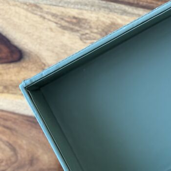 Vegan Leather Desk Caddy, Desk Organiser, 5 of 8