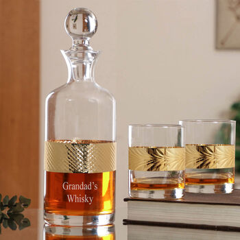Personalised Luxury Decanter And Tumblers Gift Set, 4 of 12