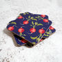 Radish Coaster Set | Illustrated Coasters Gift Set | British Made, thumbnail 3 of 5