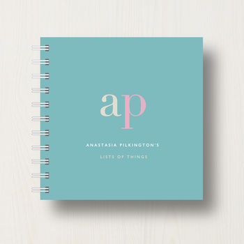 Personalised Name Initials Small Notebook, 9 of 10