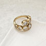 Solitaire Diamond Crossover Ring, thumbnail 1 of 9