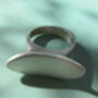 Silver Oval Ring, thumbnail 1 of 4