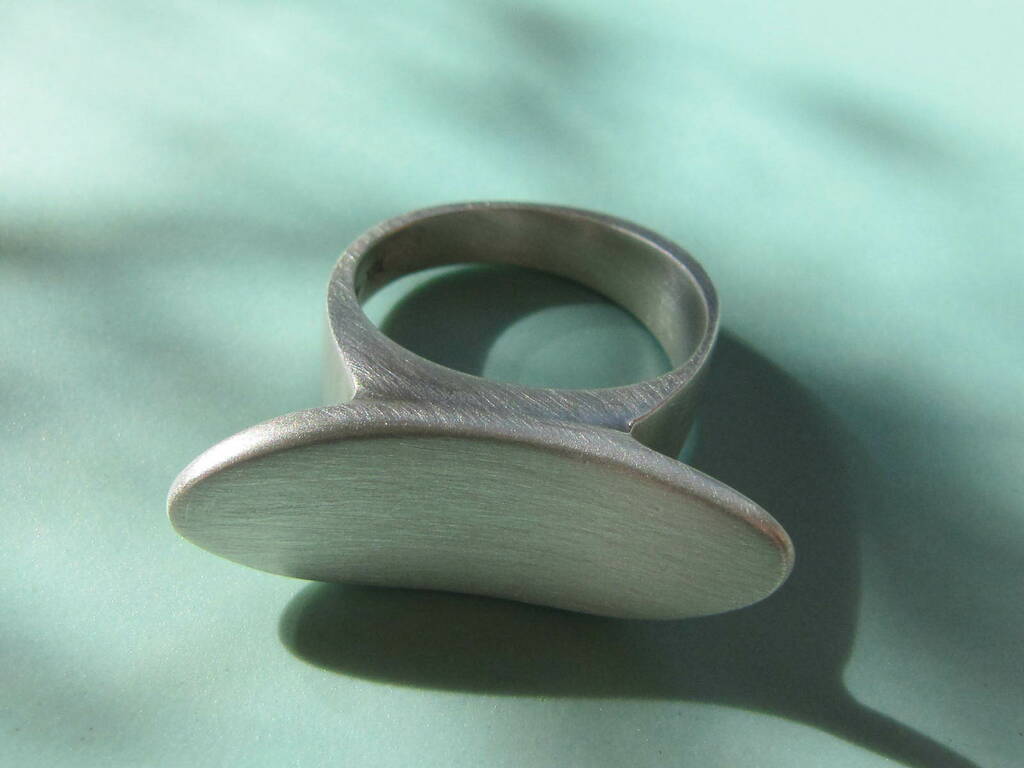 Silver Oval Ring, 1 of 4
