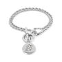 Personalised Handwriting T Bar Bracelet With Rope Chain, thumbnail 3 of 5