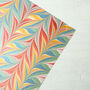 Three Sheets Of Hand Marbled Christmas Wrapping Paper, thumbnail 6 of 9