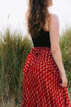 Maxi Wrap Skirt Rose, 3 of 3