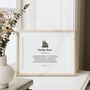 Daddy Bear Poem Print Father’s Day Gift From Son Or Daughter, thumbnail 3 of 10
