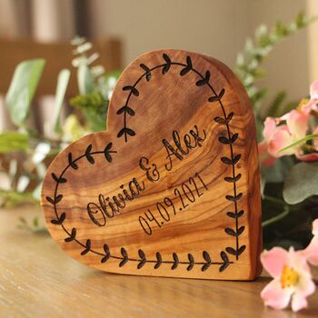 Personalised Valentines Gift For Her, Engraved Heart, 4 of 7