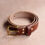 Personalised Leather Belt Brown, thumbnail 2 of 7