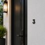 Black Brass Door Number Three Plaque, thumbnail 2 of 9