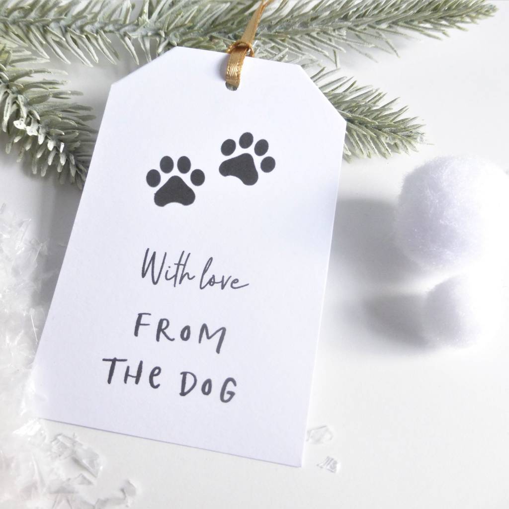 From The Dog Christmas Gift Tags By EdgeInspired