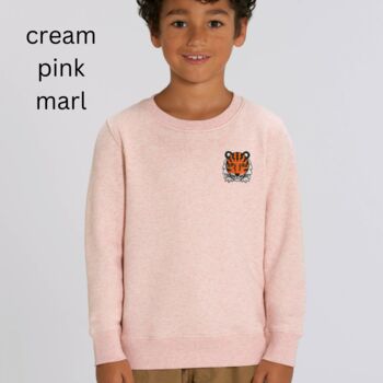 Childrens Organic Cotton Tiger Sweatshirt, 10 of 11