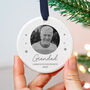 Personalised Grandad Memorial Photo Ornament Ceramic, thumbnail 5 of 7