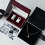 Personalised Silver Heart Cufflinks And Necklace, thumbnail 8 of 12